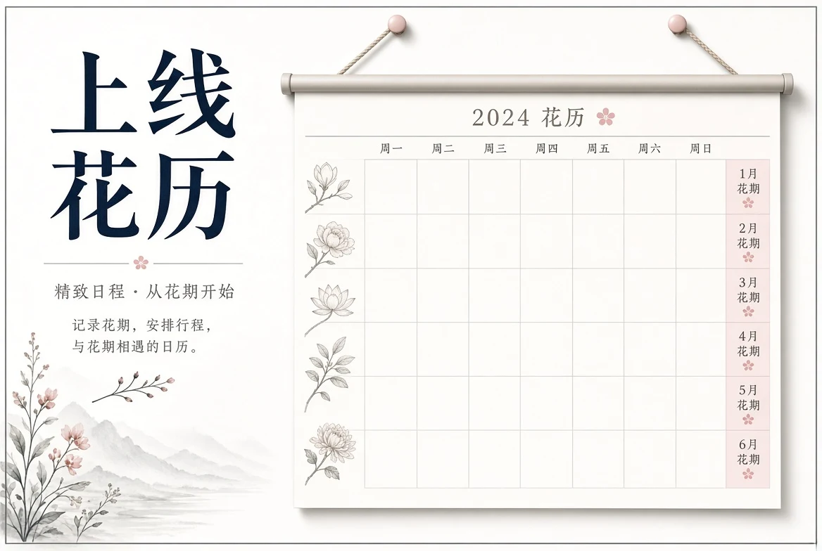 上线花历栏目插图